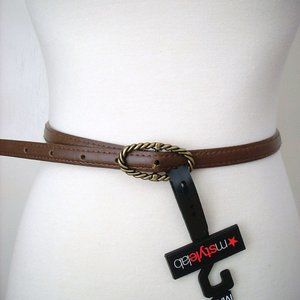 NWT - MSTYLE LAB Junior Hearts Belt in Brown Size M/L